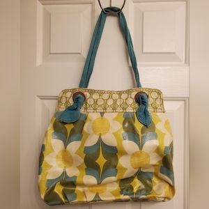 Fossil Floral Canvas Shoulder bag